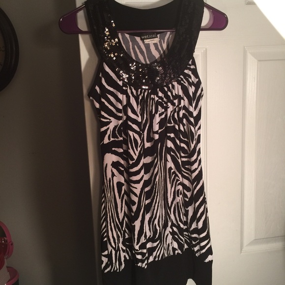 Wet Seal Dresses & Skirts - Zebra party dress